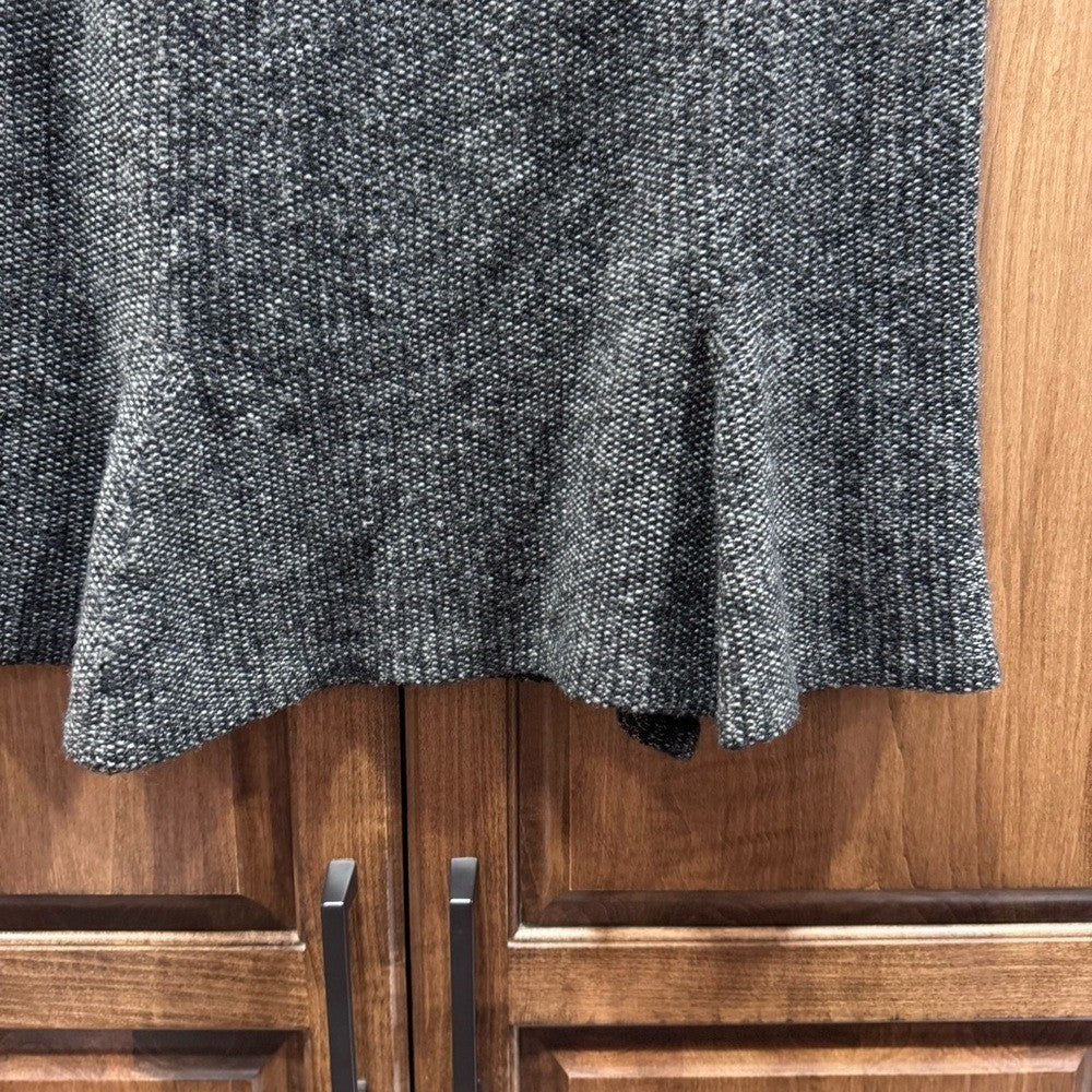 Lauren Ralph Lauren Gray Wool Blend A-Line Skirt - Size Large