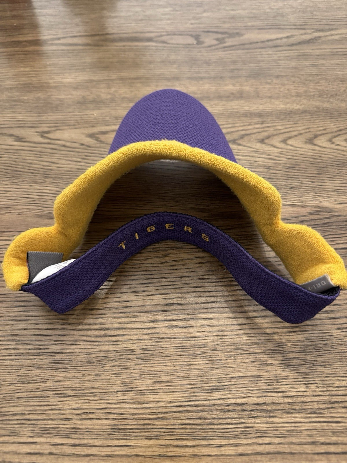 Nike Dri Fit Purple & Gold LSU Tigers Sun Visor One Size