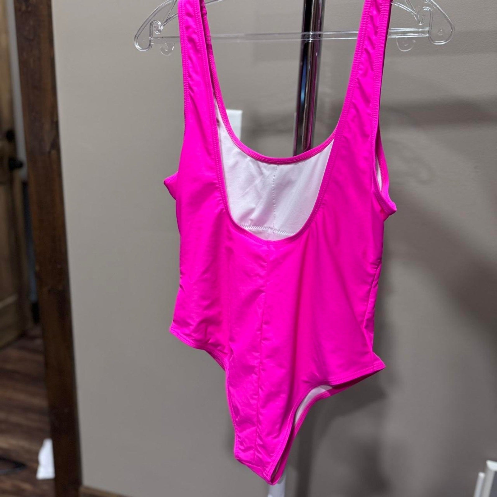 MIAIULIA Retro 80s/90s Inspired High Cut Low Back bathing suit body suit Large