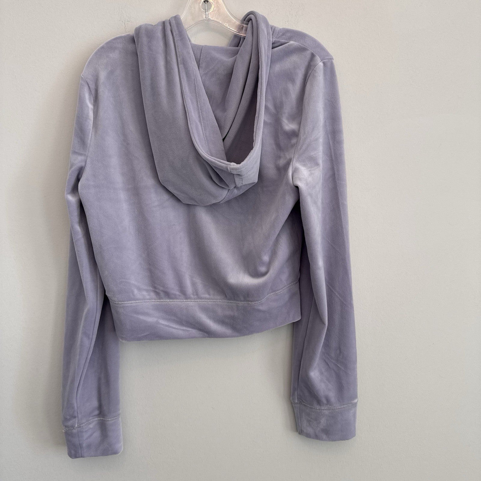 NWT Juicy Couture Velour Tracksuit Set Lavender Haze L Y2K OG Bling Rhinestone