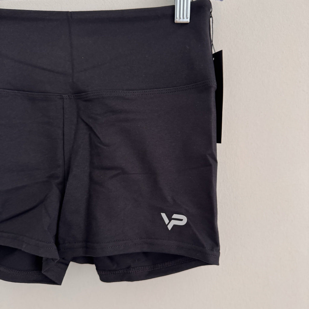 High Waist Scrunch Butt Shorts Women’s Yoga Gym Fitness Athletic Black Size M