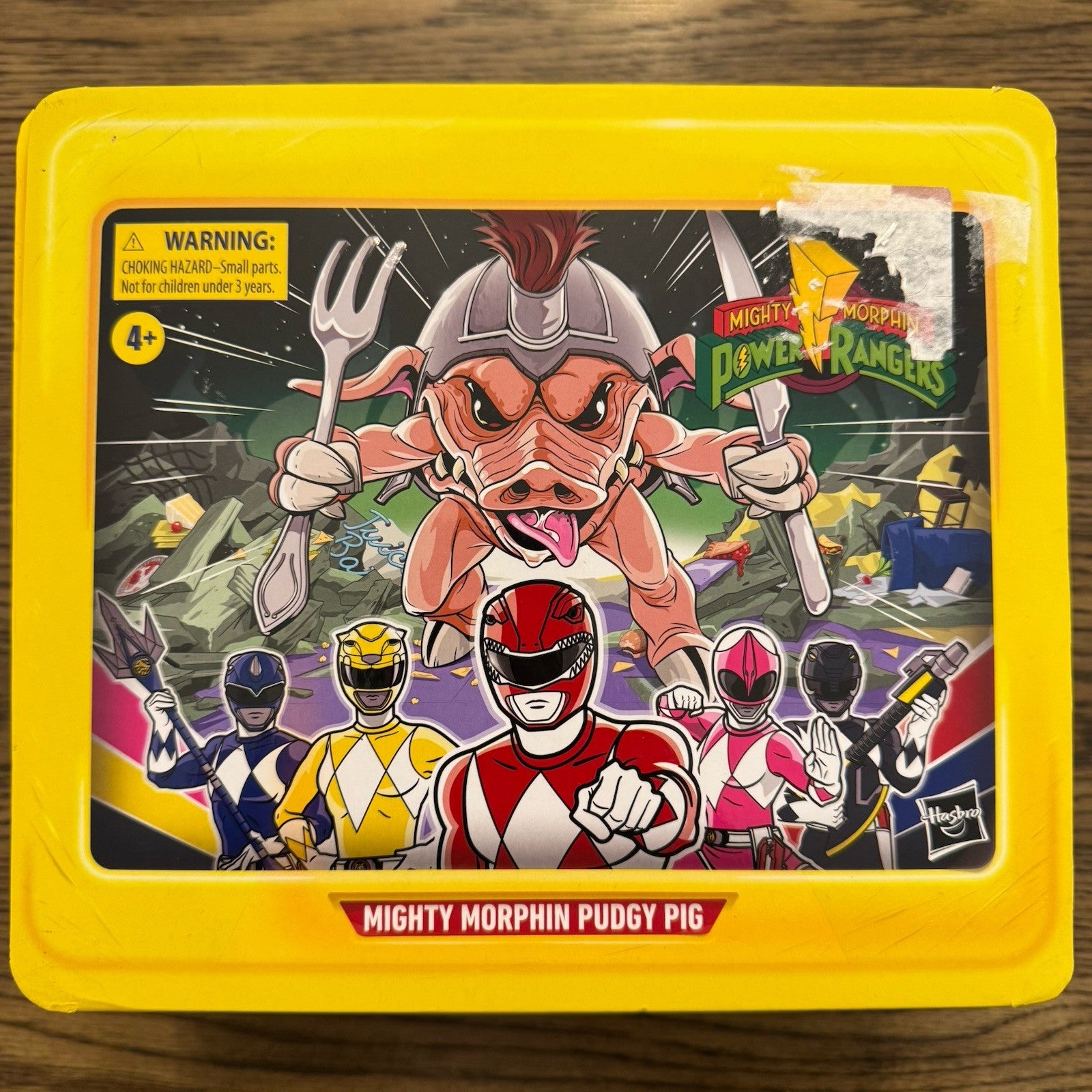 Power Rangers Lightning Collection Mighty Morphin Pudgy Pig Lunchbox Hasbro RARE