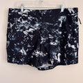 VRST Men's XL 5" Resort Short Indigo Craft Print NWT Slim Fit Lined Hybrid Swim