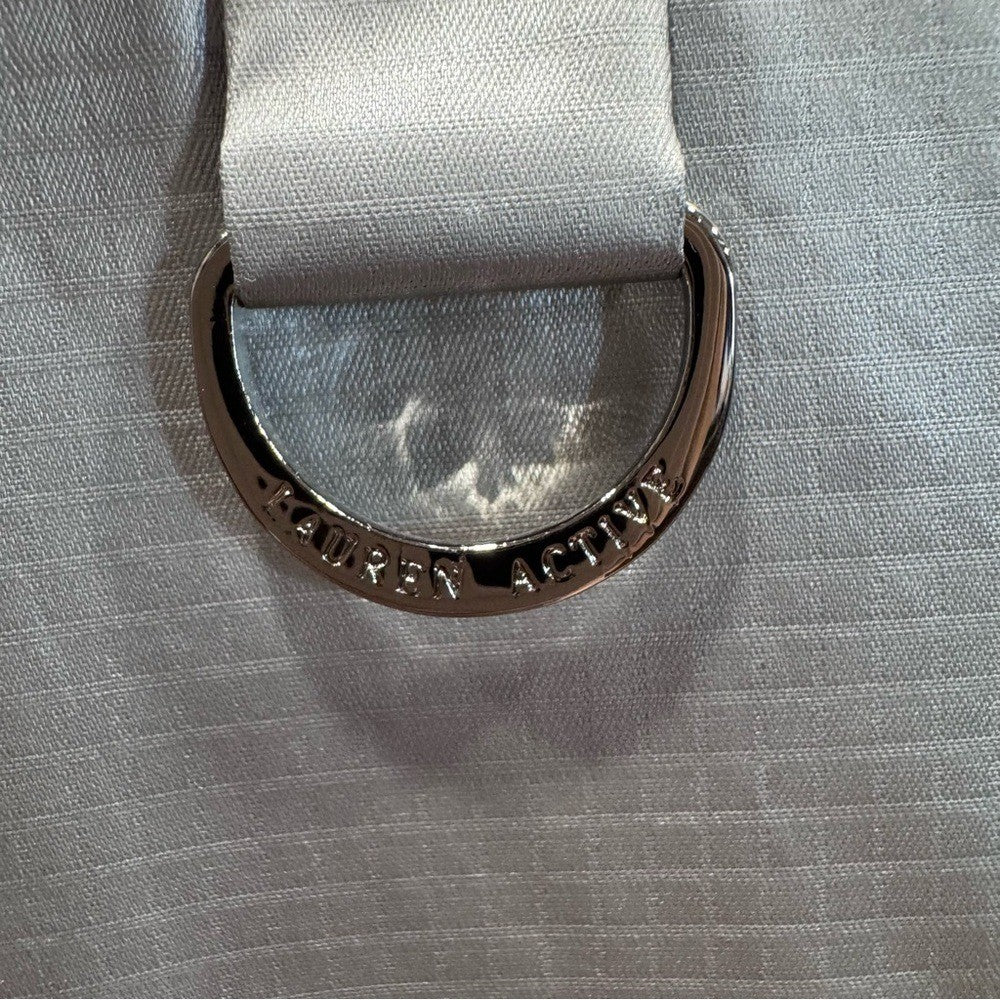 Ralph Lauren Womens PM White Silver Metallic Reversible Vest Snaps $189 NWOT