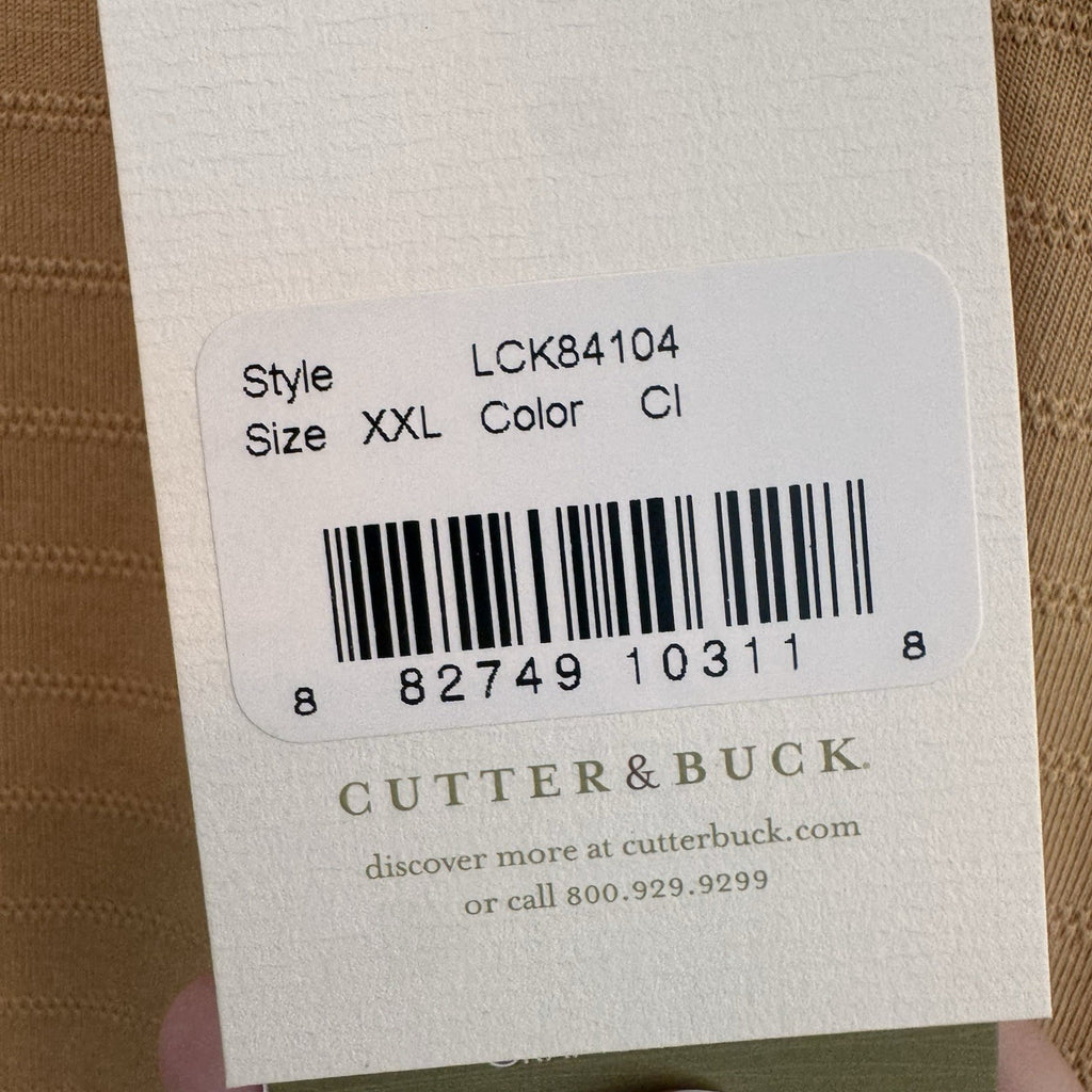 Cutter & Buck Men XXL NWT 1/4 Zip Polo Shirt San Diego Sailboat Mustard
