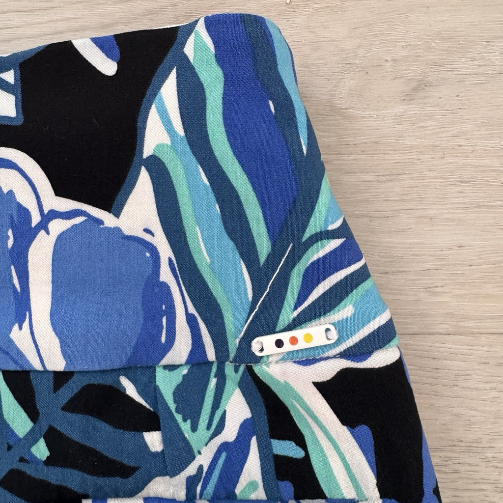 Swing Control Women’s Golf Skort Sz 4 Blue Tropical Print Pull On