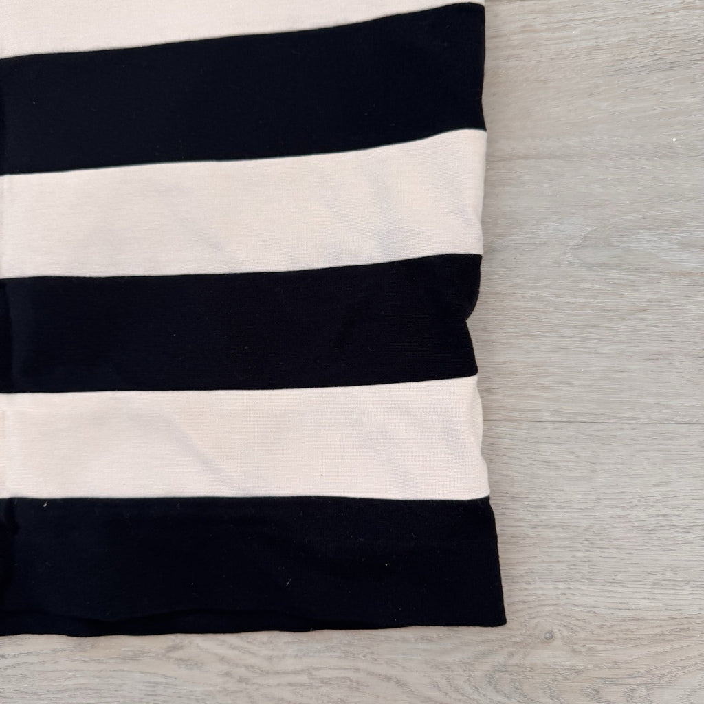White House Black Market Women’s Striped Skirt Sz 4 Black White Lined
