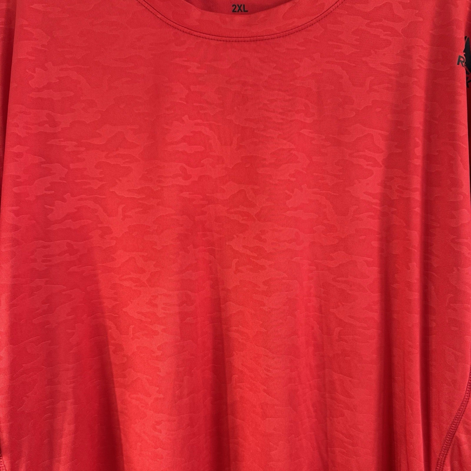 Reebok Speedwick Camo Athletic Shirt Mens 2XL Red Performance Training Tee