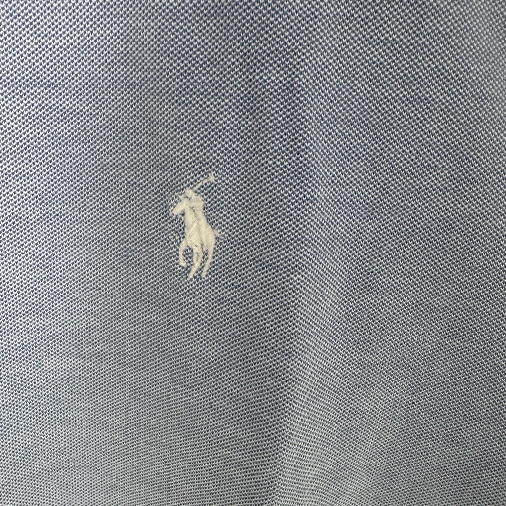 Ralph Lauren Knit Oxford Polo Shirt XXL Blue Short Sleeve 100% Cotton
