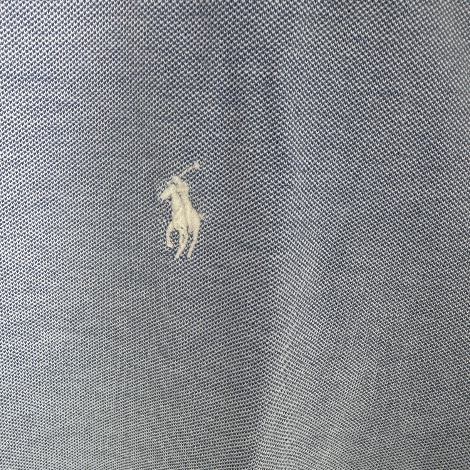 Ralph Lauren Knit Oxford Polo Shirt XXL Blue Short Sleeve 100% Cotton