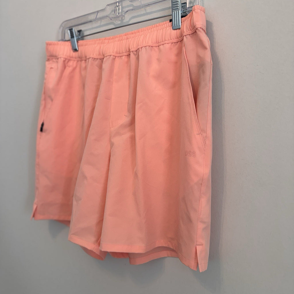 DSG Men's 6" Agility Woven Shorts Size Medium Pink Ray NWT Athletic Running Gym