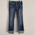 Vintage Disney Hannah Montana Girls Size 8 Jeans Embellished Embroidered Y2K