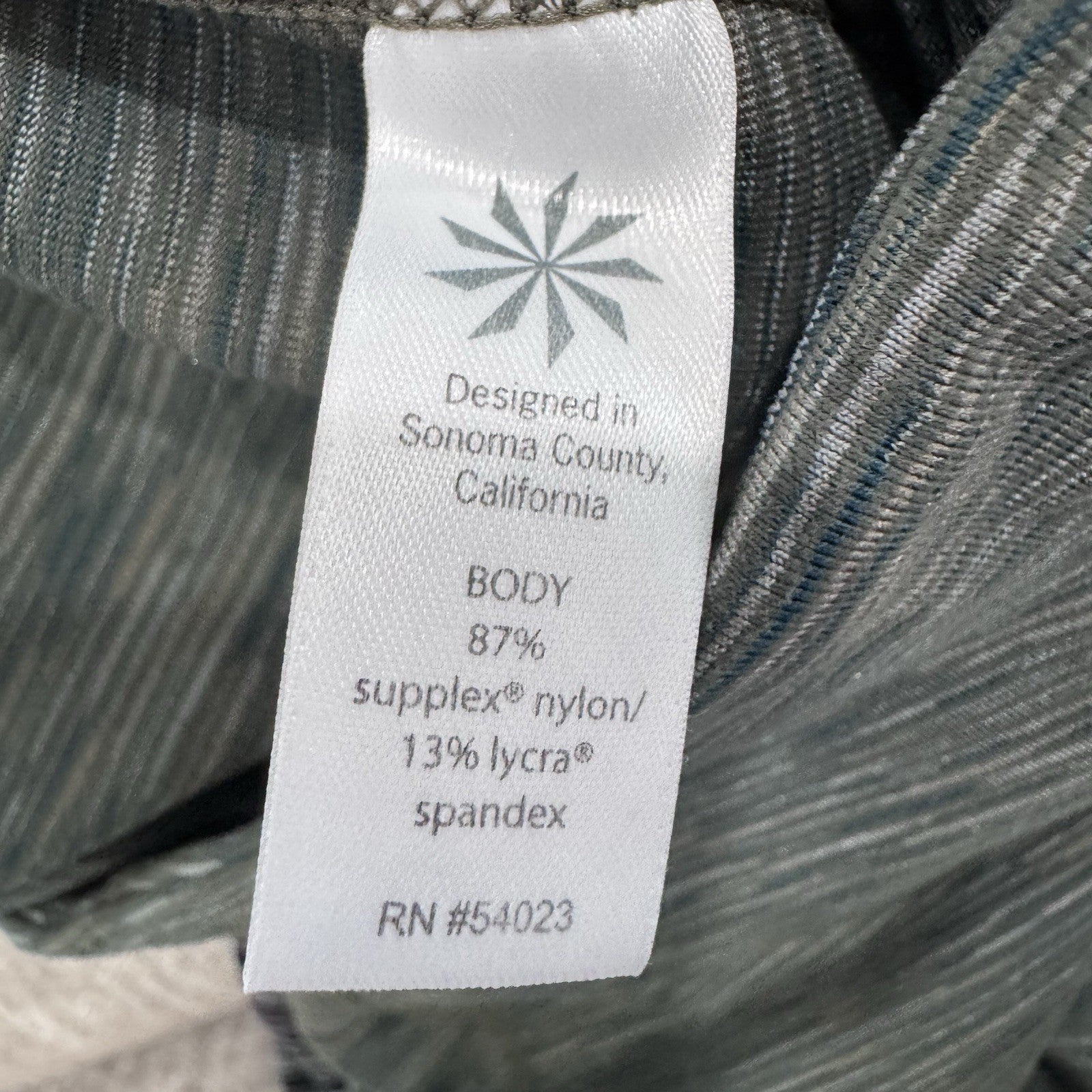Athleta Capri Leggings Women Medium Gray Blue Space Dye Yoga Workout
