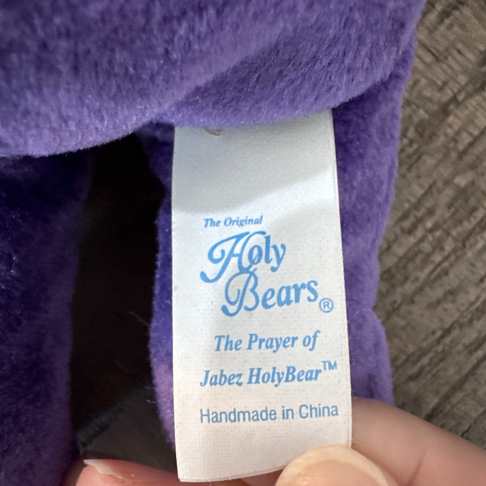 Holy Bears Lot of 2 Prayer of Jabez & Holy Bible Plush Bears 2000 2004 Tags VTG