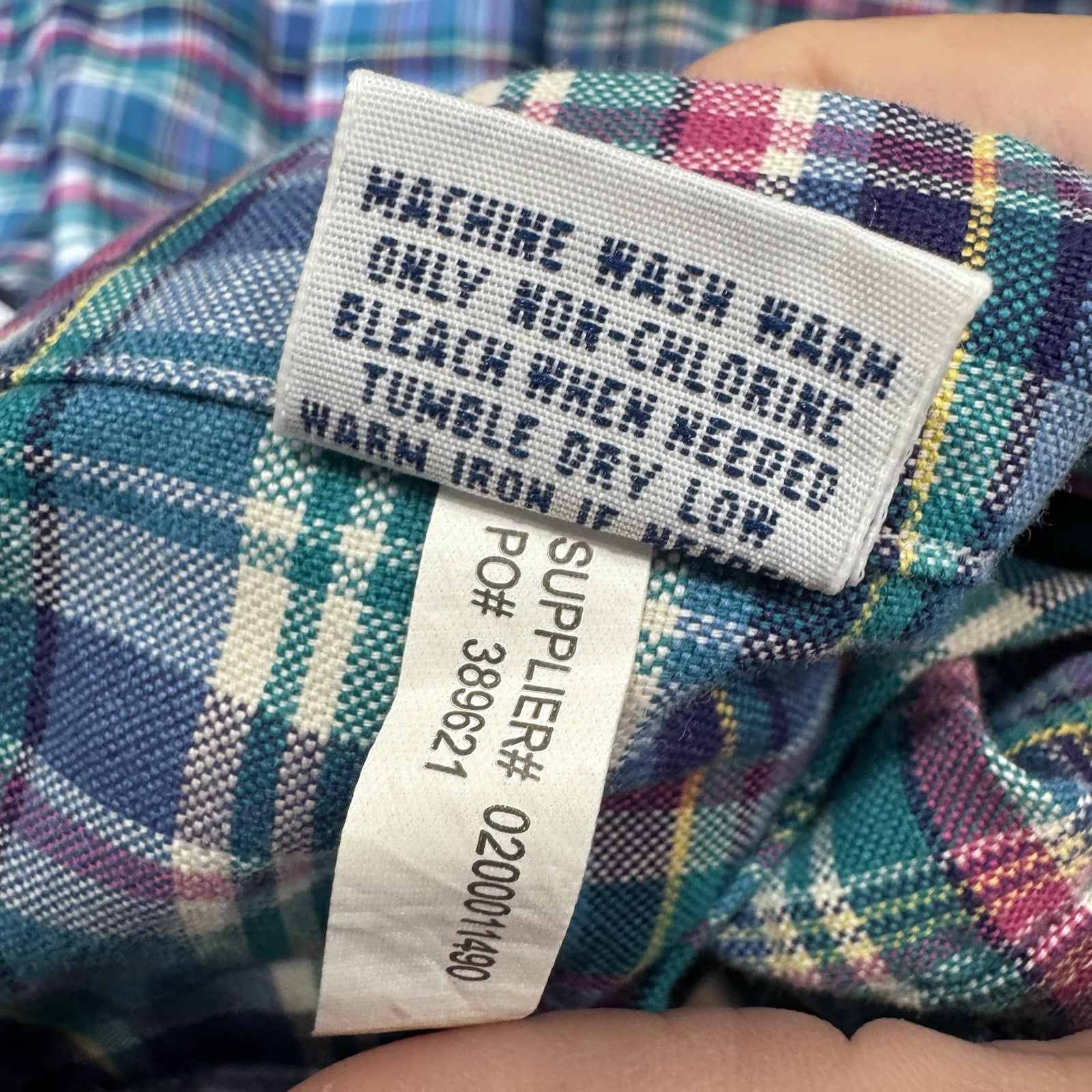 NWT Ralph Lauren Classic Fit Plaid Shirt 3XB Big Mens Button Down Cotton Long