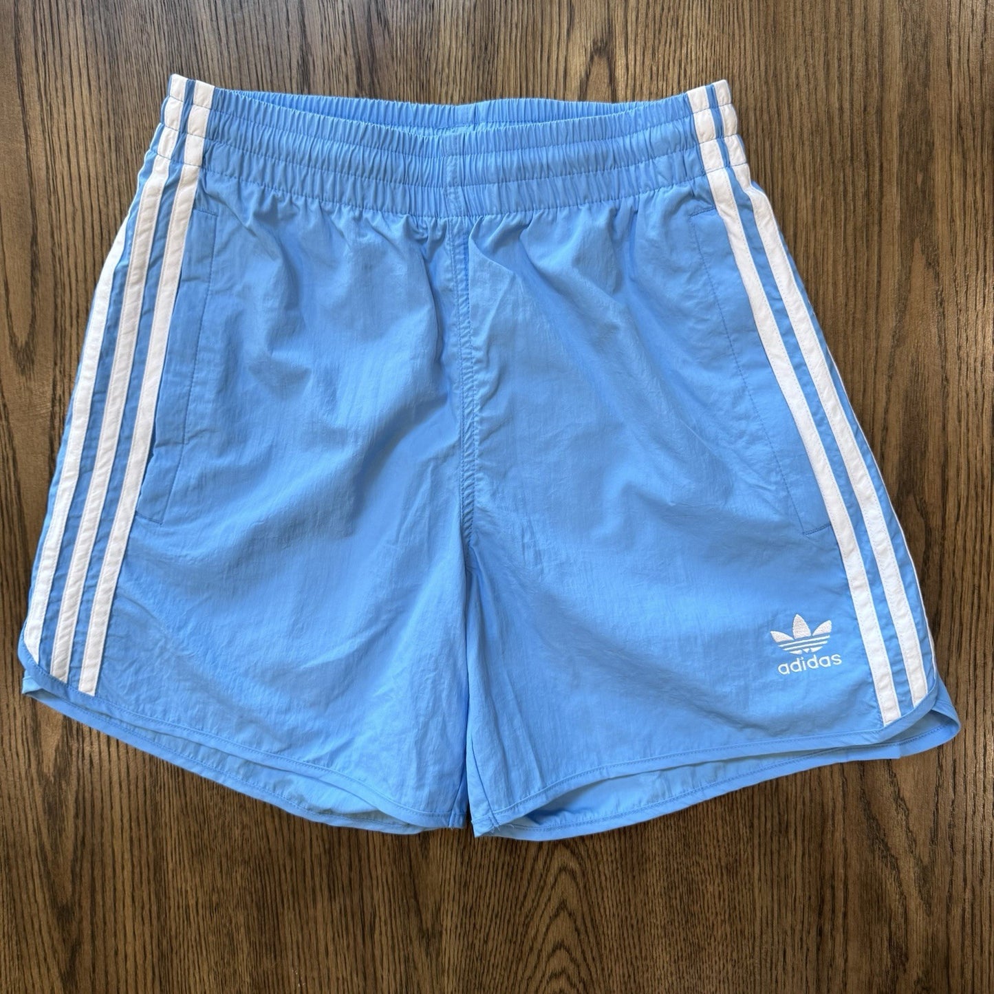 NWT XSmall Adidas Originals Sprinter Shorts Blue Men’s Trefoil 3-Stripes