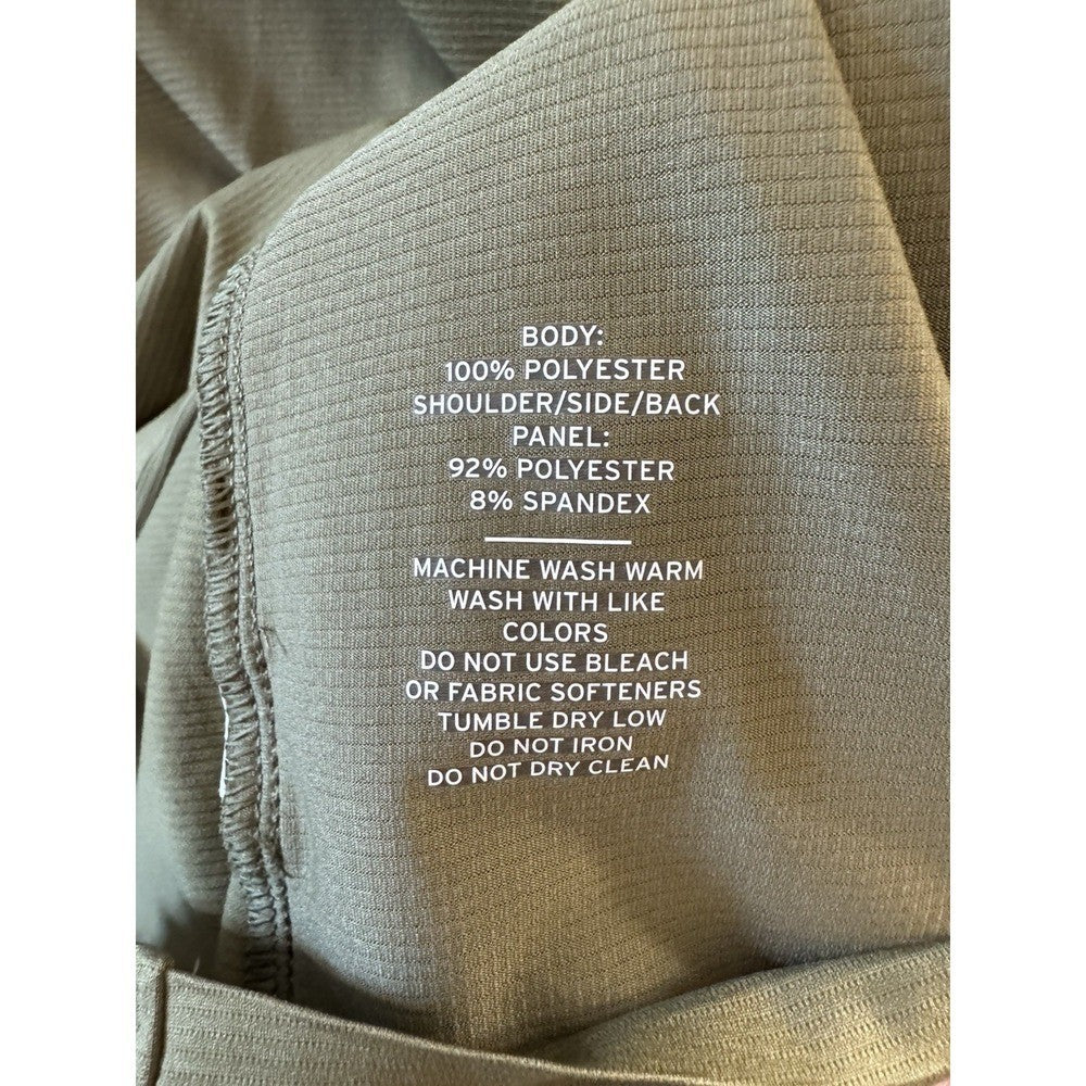 REI Co-op Men's 1/4 Zip Pullover Olive Green Medium Lightweight Hiking Shirt