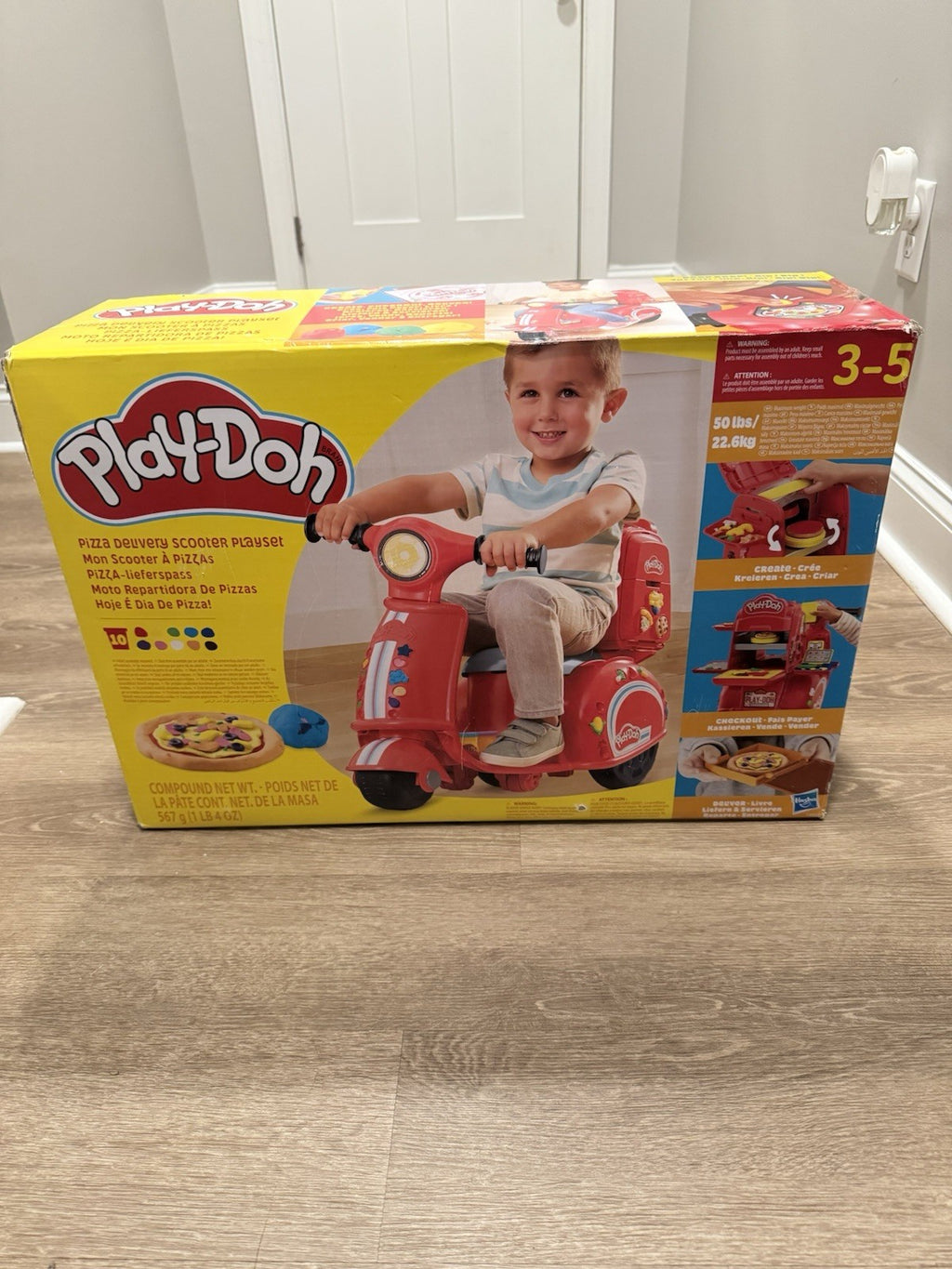 Play-Doh Pizza Delivery Scooter Playset NEW