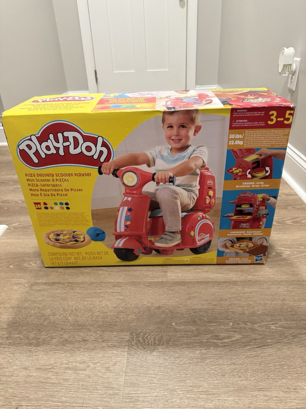 Play-Doh Pizza Delivery Scooter Playset NEW