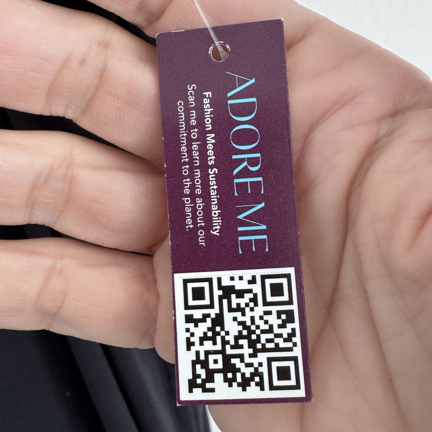 Adore Me Black Cami Slip Dress NWT Plus Size 2X Ruched Side