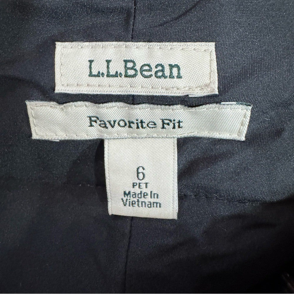 L.L. Bean Favorite Fit Plaid Wool Skirt - Size 6 Petite