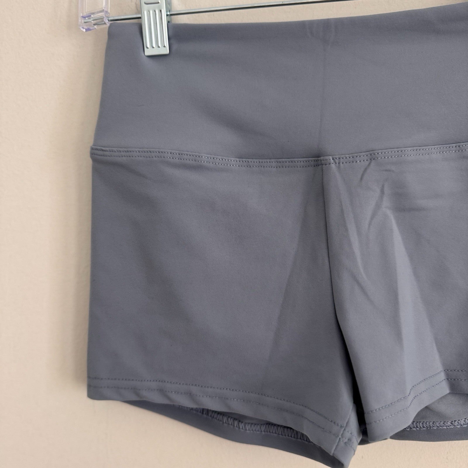 High Waist Scrunch Butt Shorts Women’s Gym Yoga Fitness Blue Size S NWT