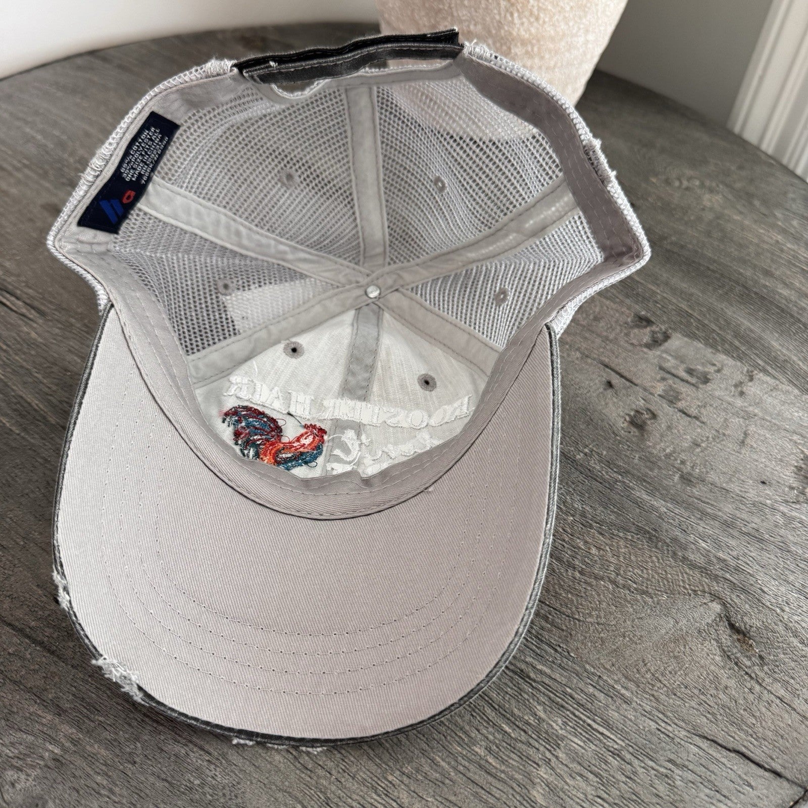 KATYDID Rooster Hair Don’t Care Trucker Hat Snapback Mesh Farm Funny Cap NWT
