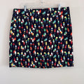 Talbots Petites 16P Navy Lobster Buoy Print Skort Golf Tennis Nautical