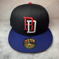 New Era 59FIFTY Dominican Republic RD Hat Black Blue Red Fitted Size 7 Cap WBC