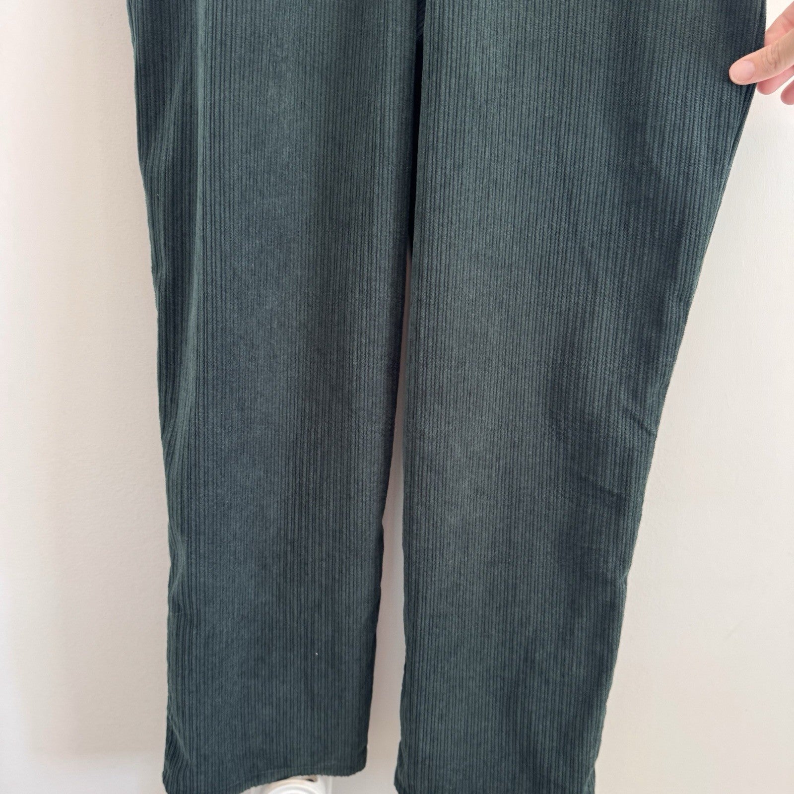 Pink Lily Hunter Green Corduroy Overalls Size Small Retro Boho Adjustable