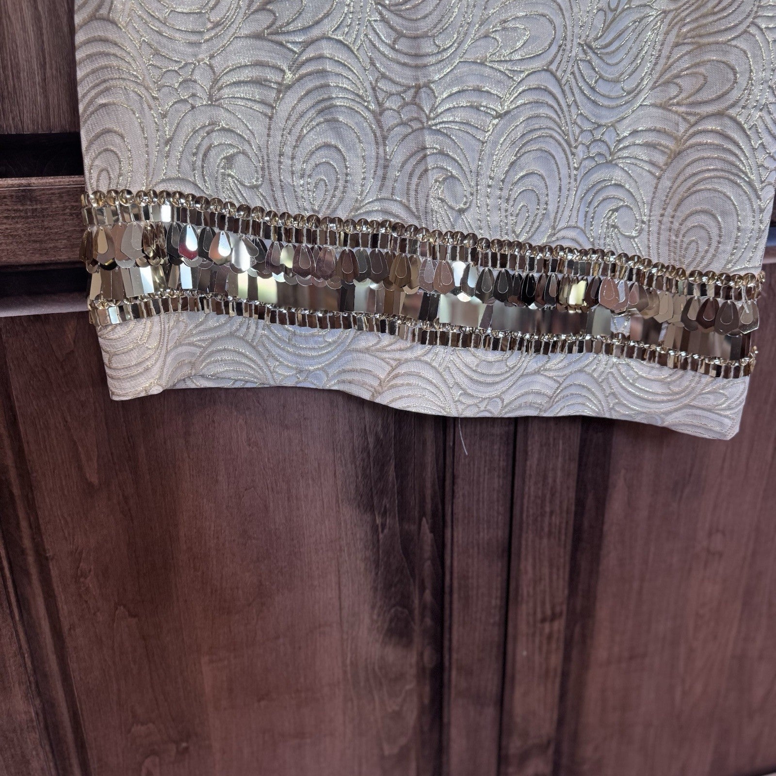 Lilly Pulitzer Gold Embellished Shift Dress XS | Metallic Silk Blend Party 