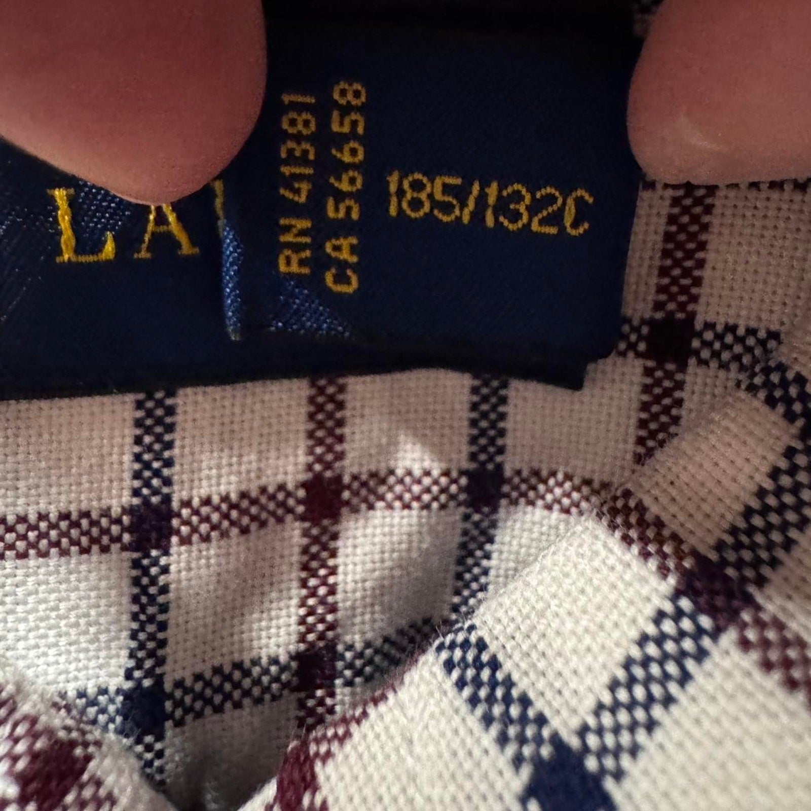 Vintage Ralph Lauren 2XLT Checkered Button Down Shirt