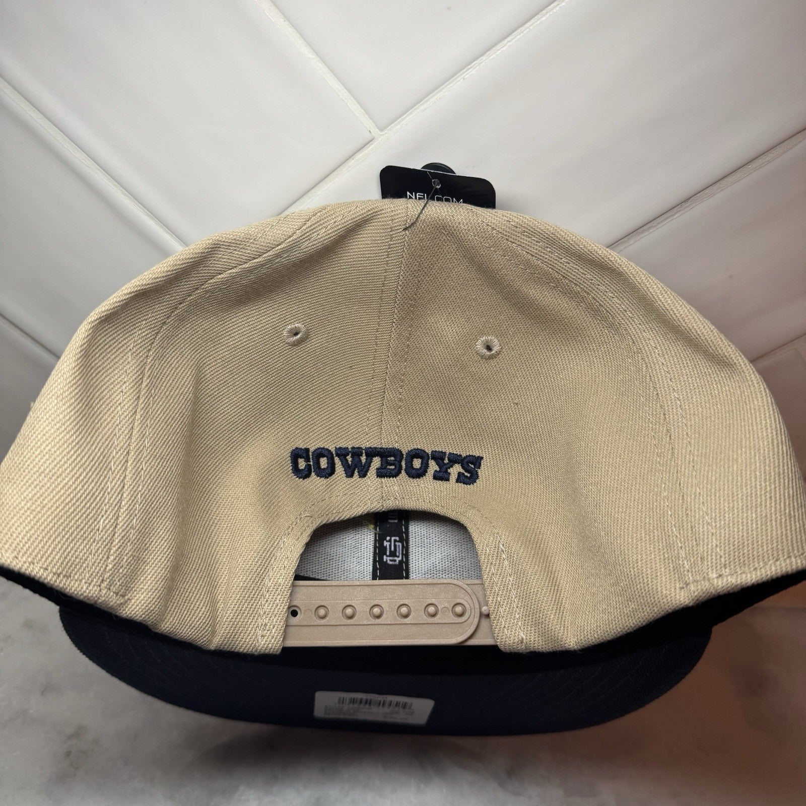 NFL Dallas Cowboys Ultra Game Archway Snapback Hat Khaki Navy Blue Tan NEW
