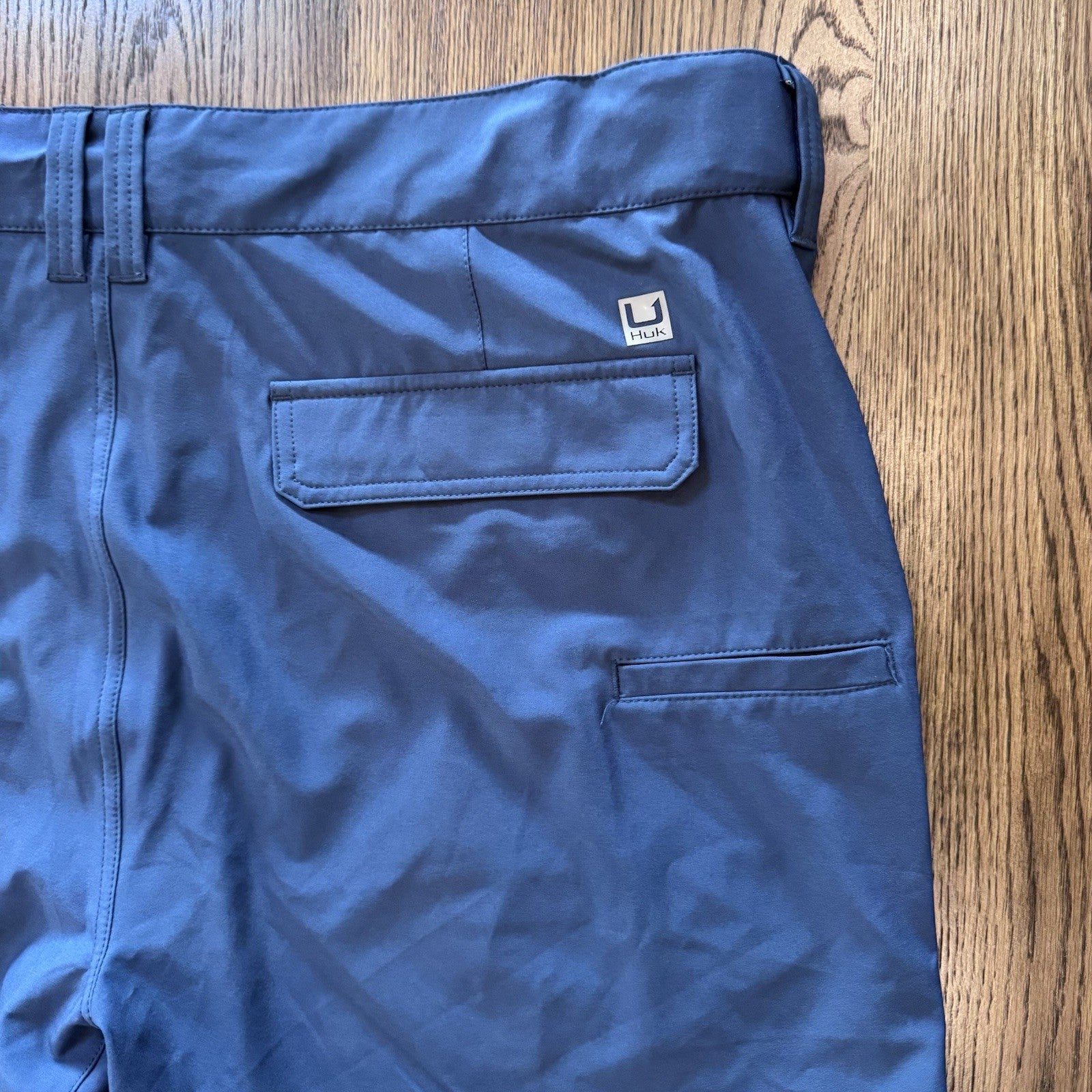 Huk Pursuit Shorts Men’s XXL Navy Blue 8” Inseam Fishing Outdoor Stretch NWT $60