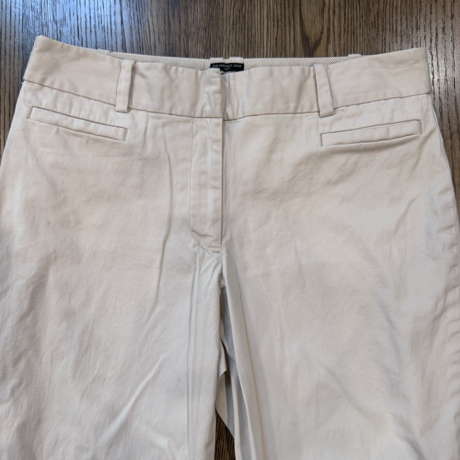 Talbots Petites Perfect Crop Pants 6P Curvy | White Stretch Cotton