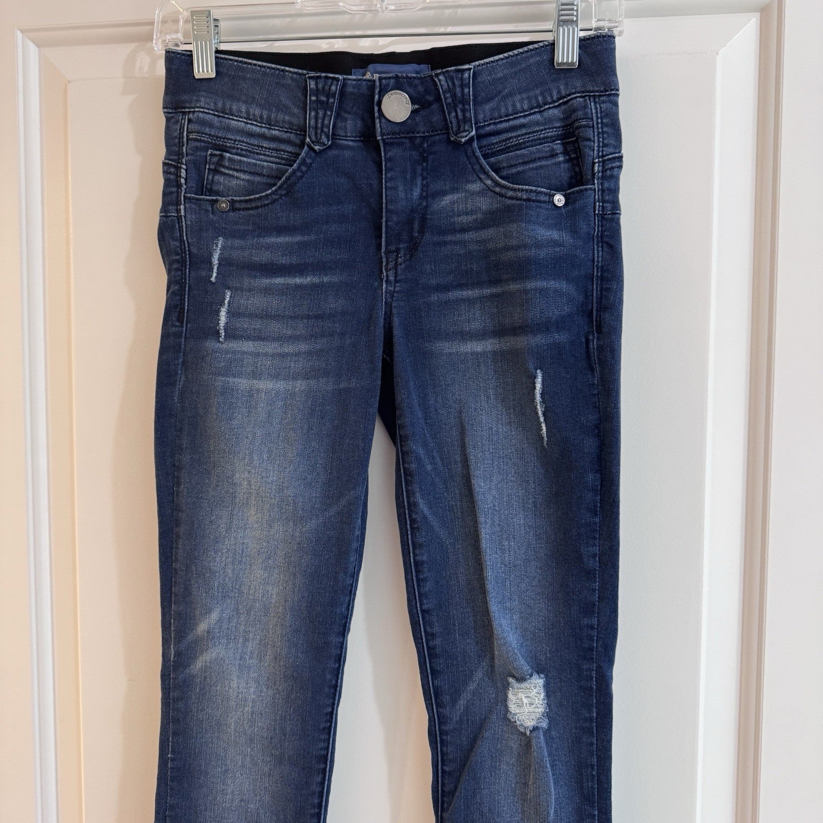 Democracy Absolution Womens Skinny Jeans Size 0P Dark Wash Stretch Denim 