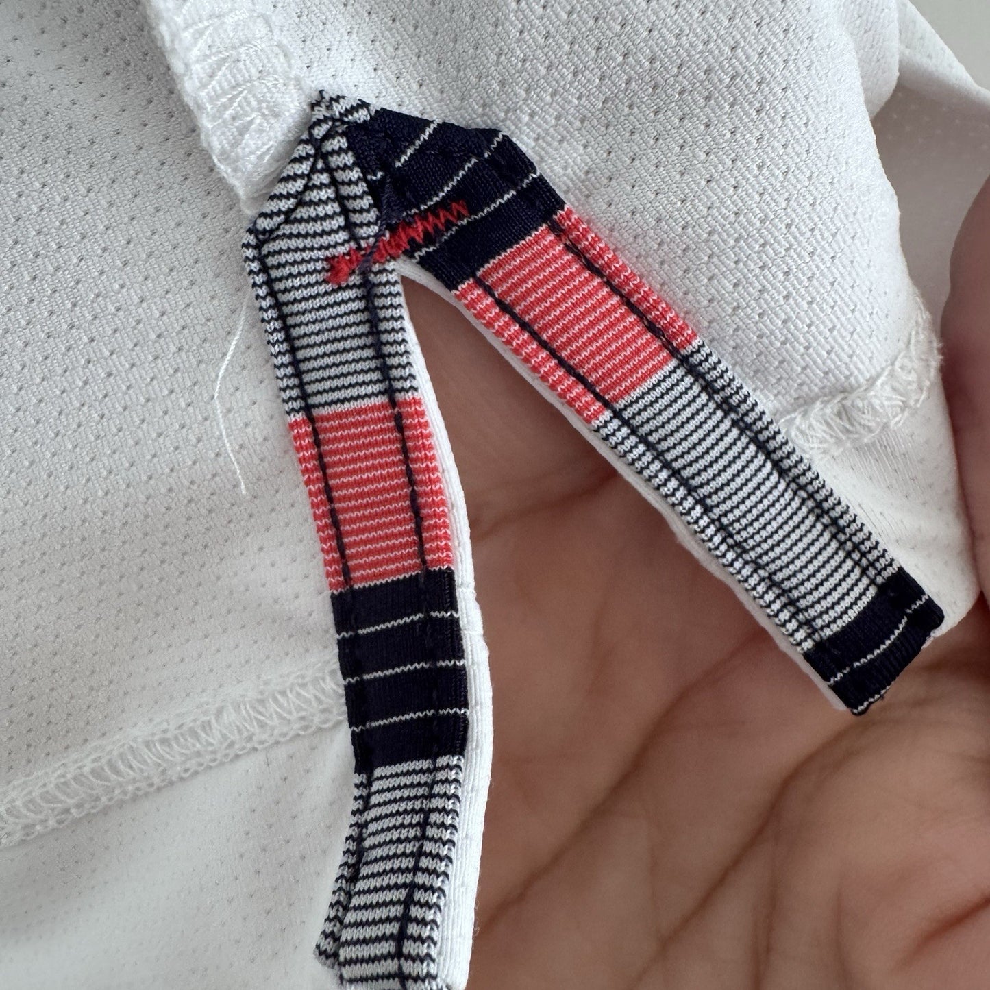 Fairway & Greene Sleeveless Golf Polo Top Women’s S White Striped Collar