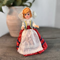 Vintage Blue Bonnet Dolls Of All Lands Czechoslovakia Hard Plastic Sleep Eyes 8"