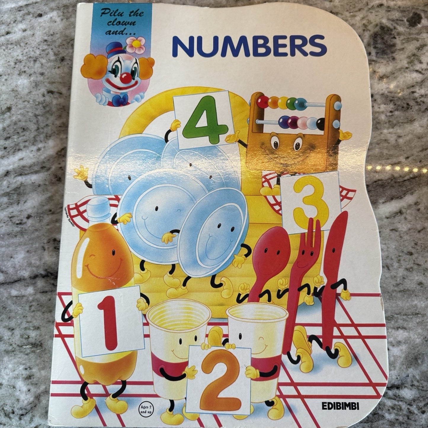 VTG PILU THE CLOWN SHAPES, NUMBERS & COLORS JUMBO SIZE  Book 1997 Set of 3 Books