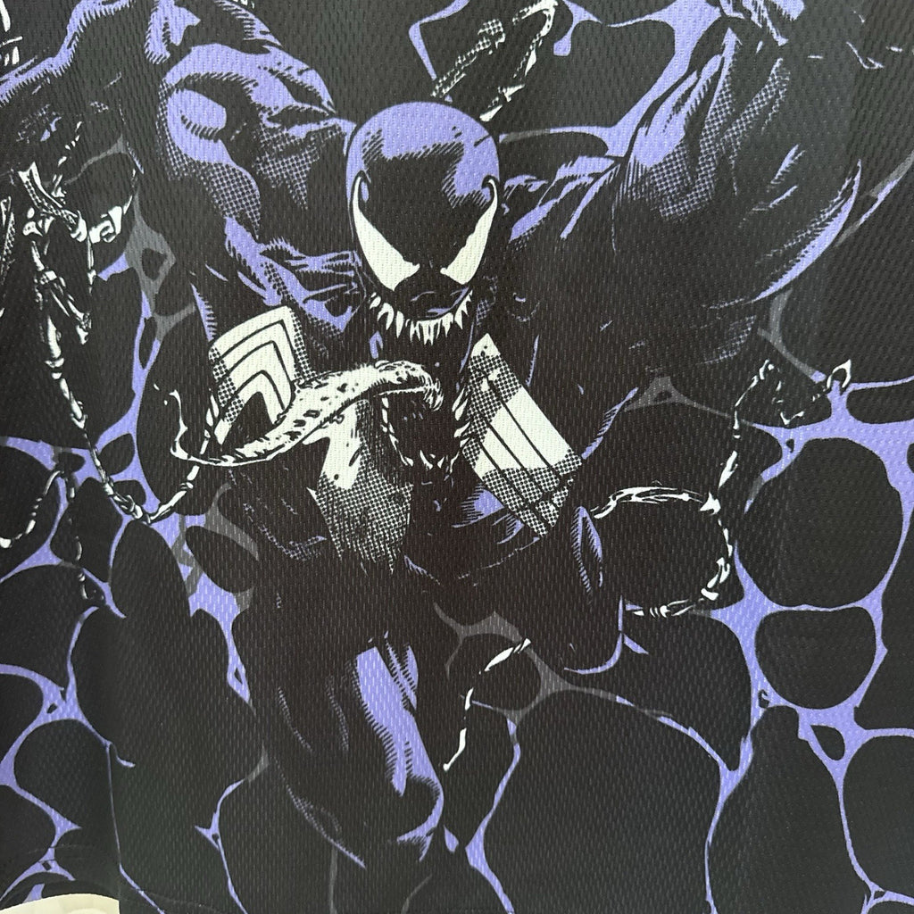 Marvel x Neff Venom Jersey Shirt Mens Medium NWT Graphic Black Purple Pink
