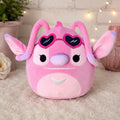 Disney Squishmallows Angel Stitch Pink 8” Plush Heart Sunglasses Jazwares