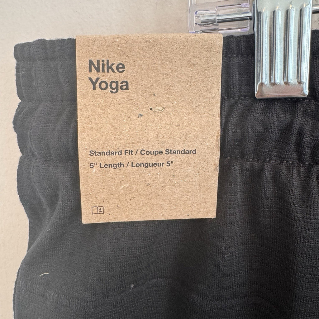 Nike Yoga Men's Dri-FIT 5" Unlined Shorts FB7786-010 Black Size XXL