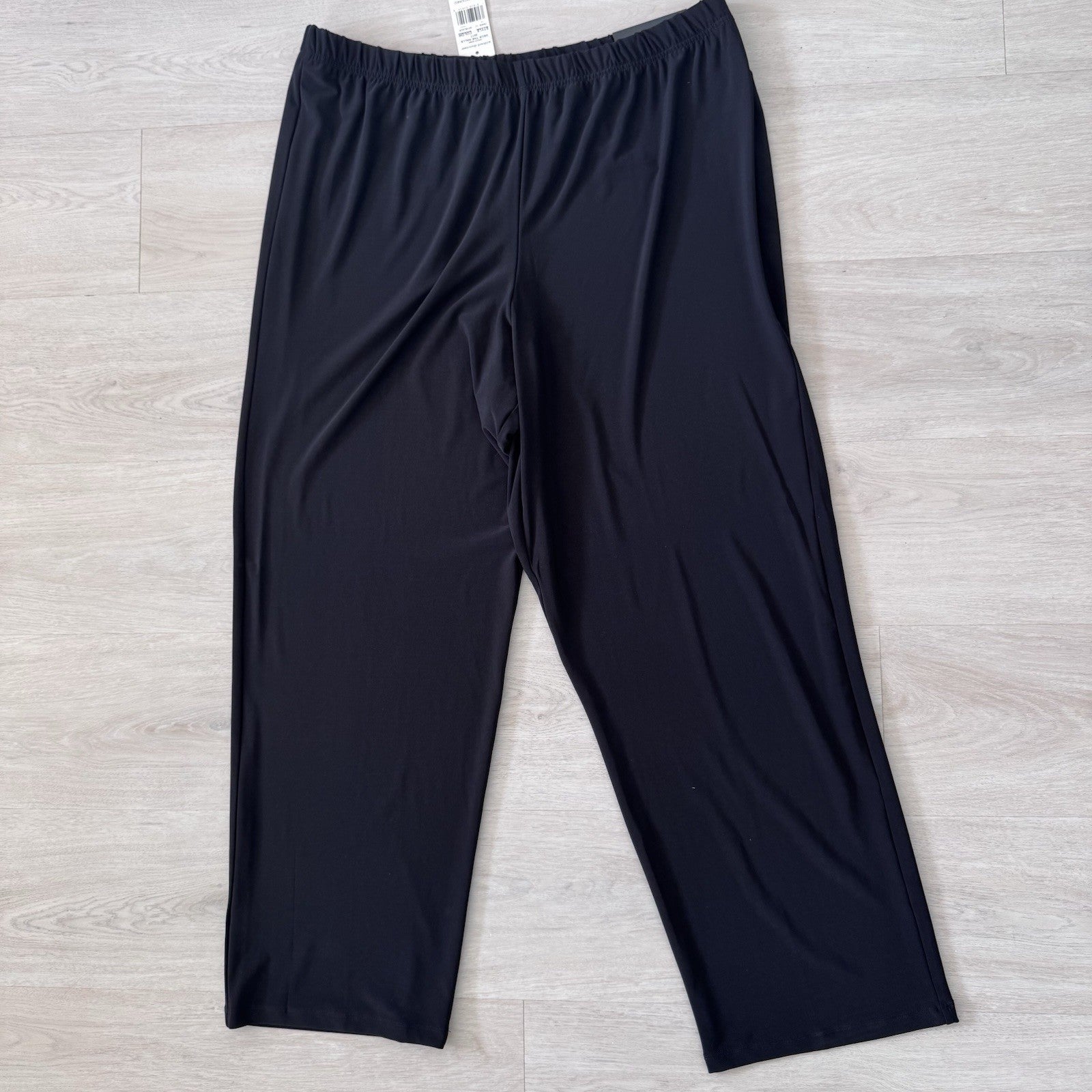 Alfred Dunner NWT Size 20 Black Classic Fit Pull On Pants