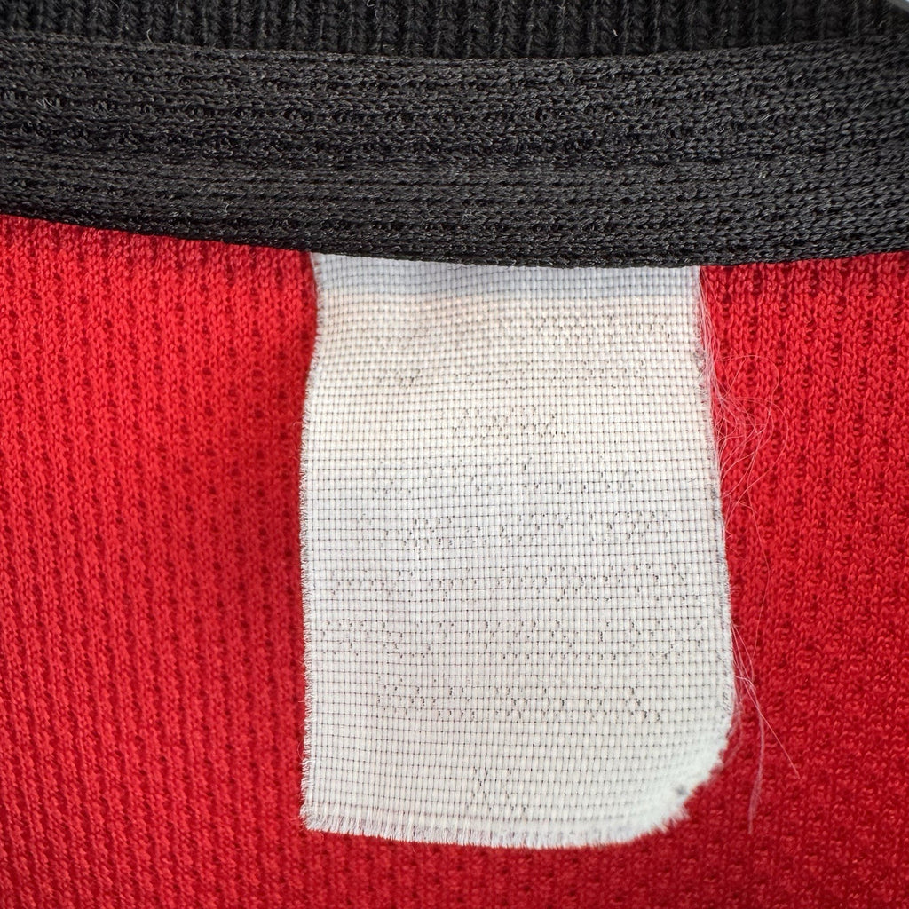 Vintage Tommy Hilfiger Tommy Gear XL 1/4 Zip Polo Shirt Red Mesh 90s Streetwear