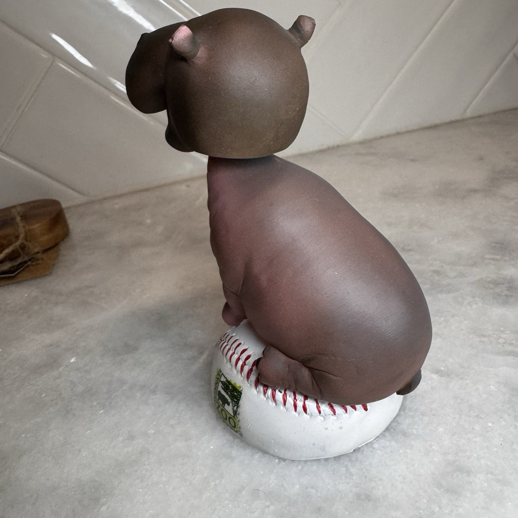 Cincinnati Reds Fiona Hippo Figurine Zoo Souvenir Baseball Resin