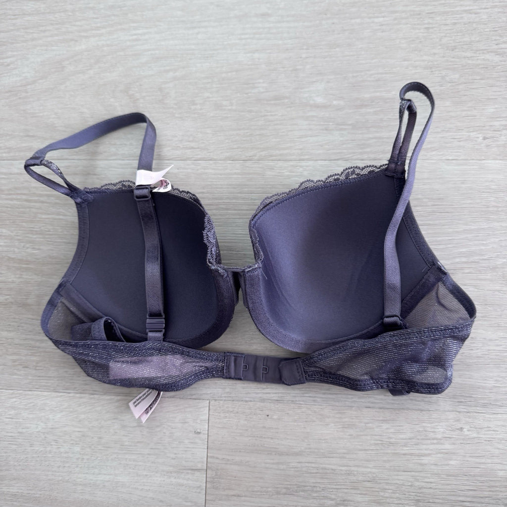Victoria’s Secret 34B Lightly Lined Demi Bra Purple Lace NWOT