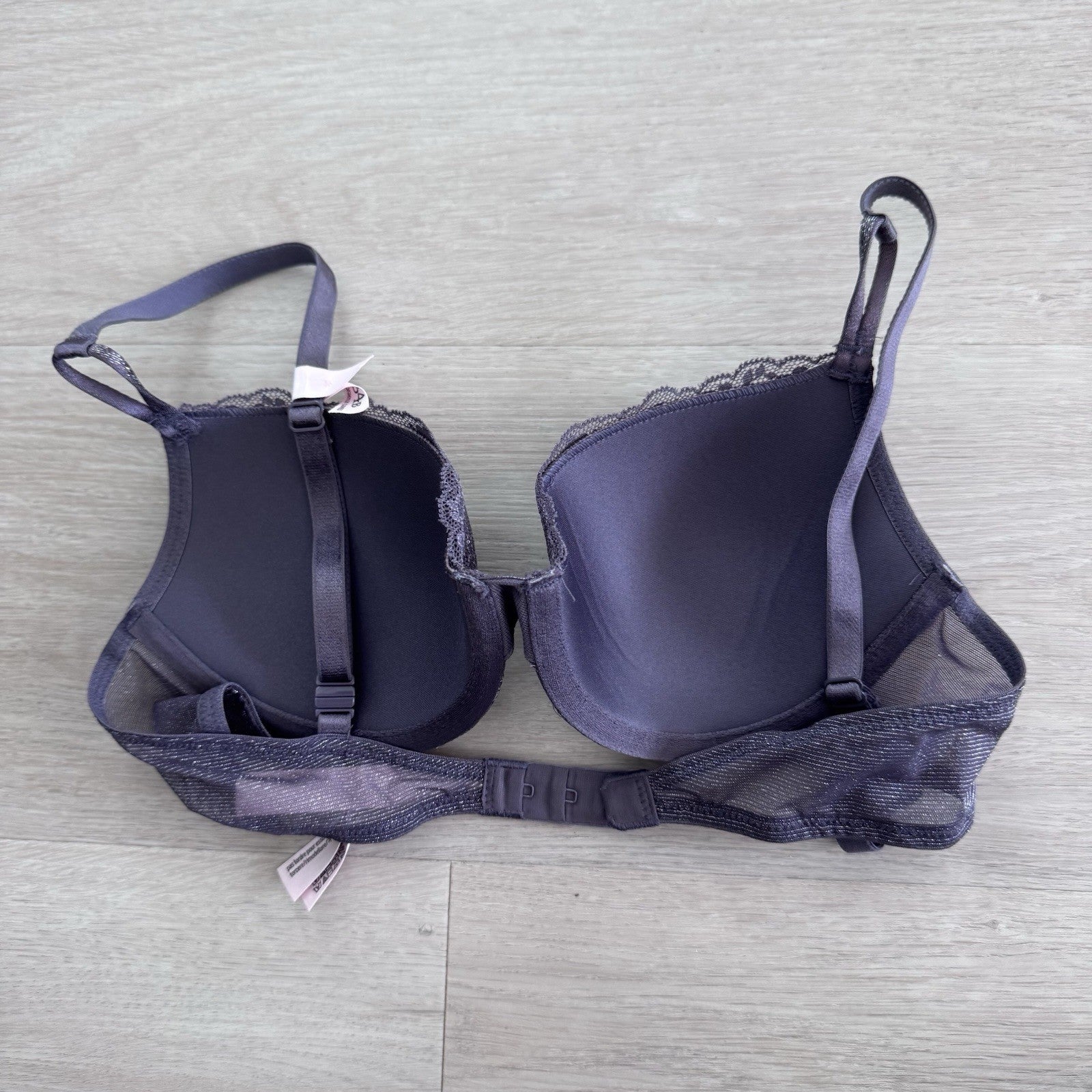 Victoria’s Secret 34B Lightly Lined Demi Bra Purple Lace NWOT
