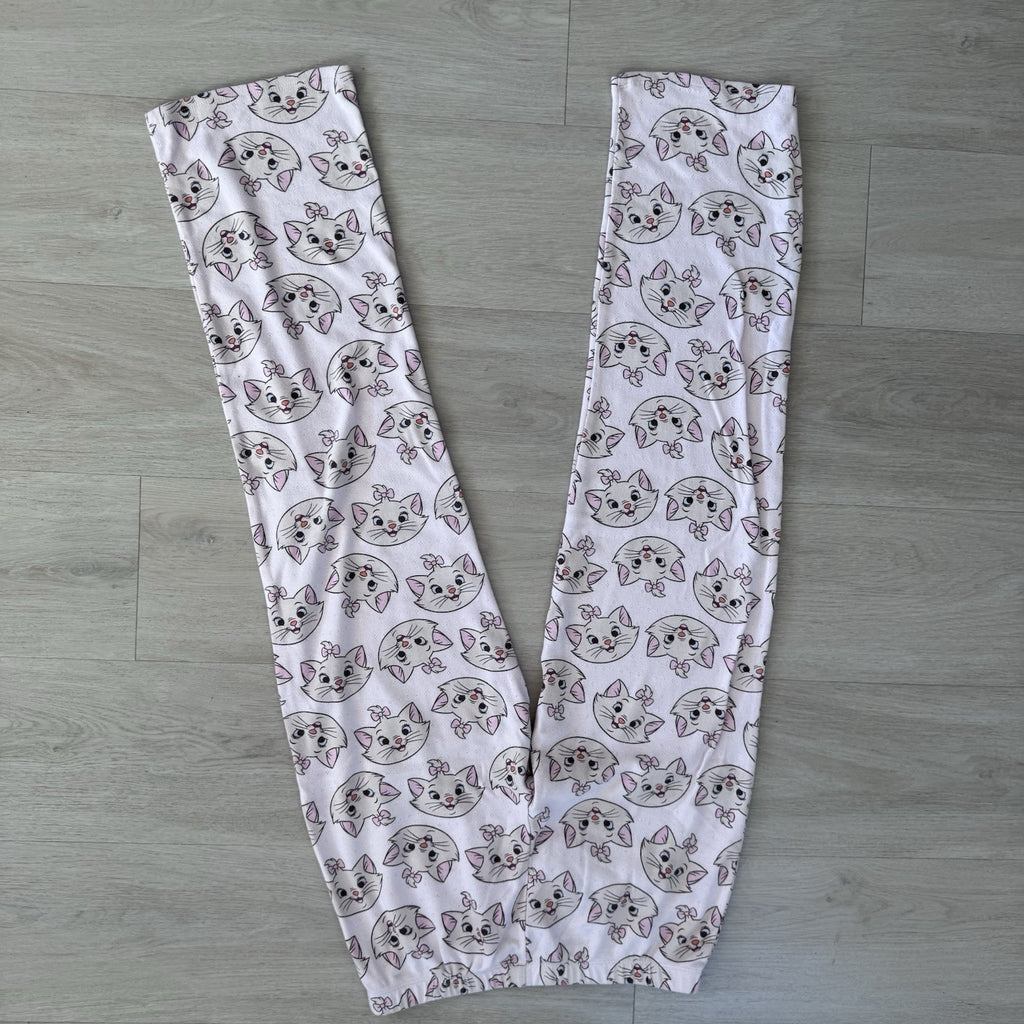 Disney Marie Aristocats Pajama Pants Small Pink Lounge Sleep Cute Cats