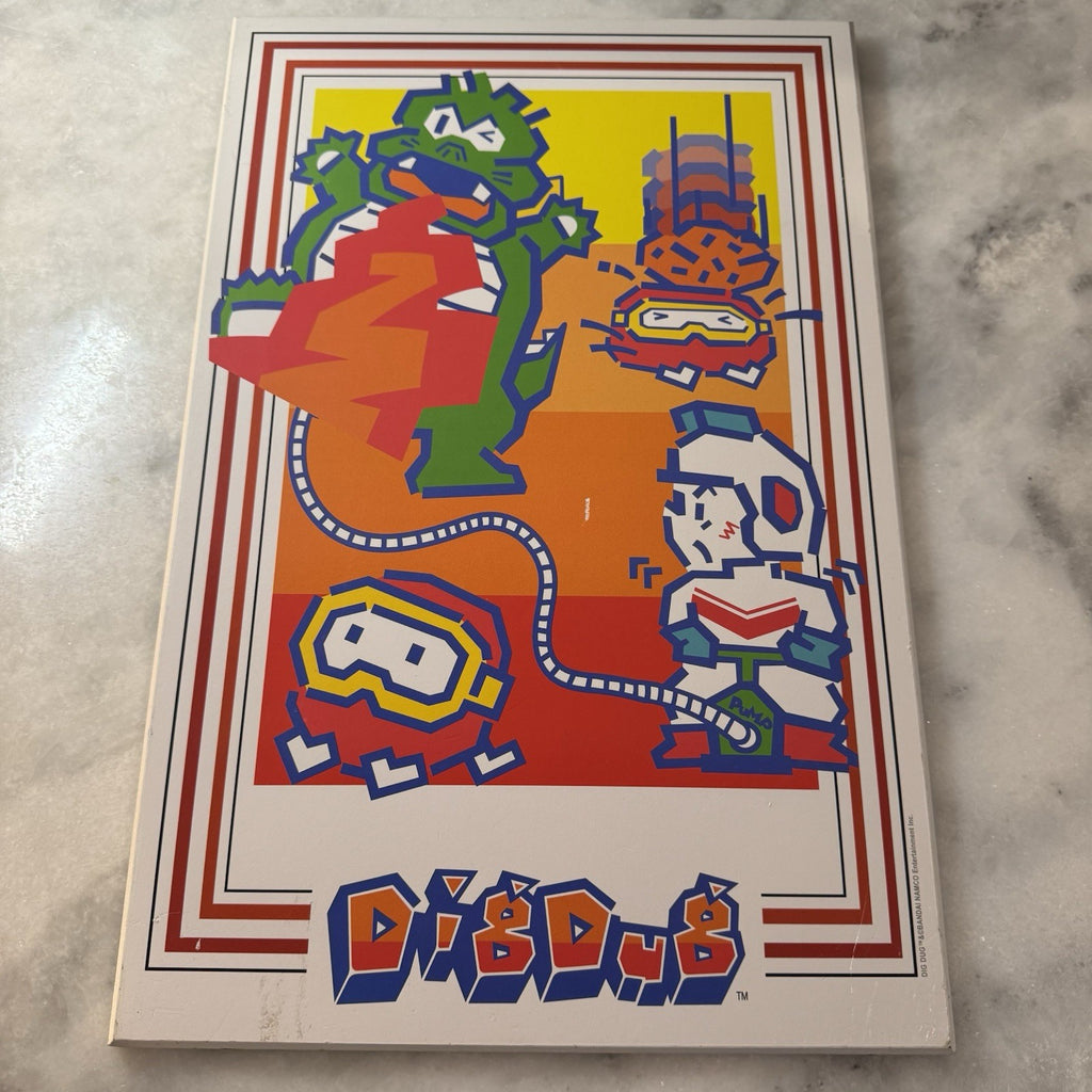 Dig Dug Retro Arcade Canvas Wall Art 13x19 Namco Game Room Decor