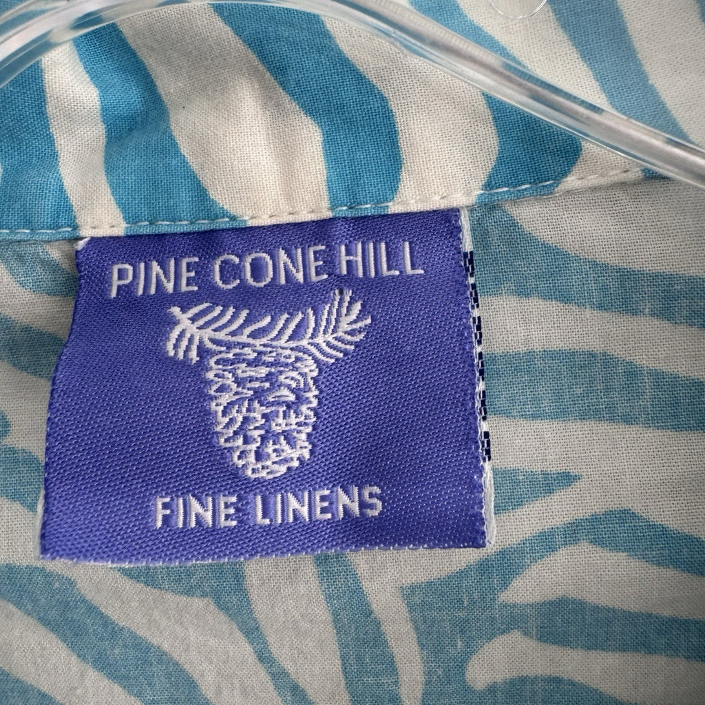 Pine Cone Hill Small Blue Zebra Print Cotton Blouse India